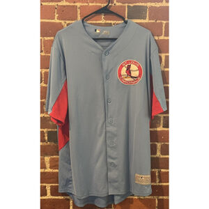 St. Louis Cardinals vintage button up ￼Powder Blue Jersey by TX3 Size XL